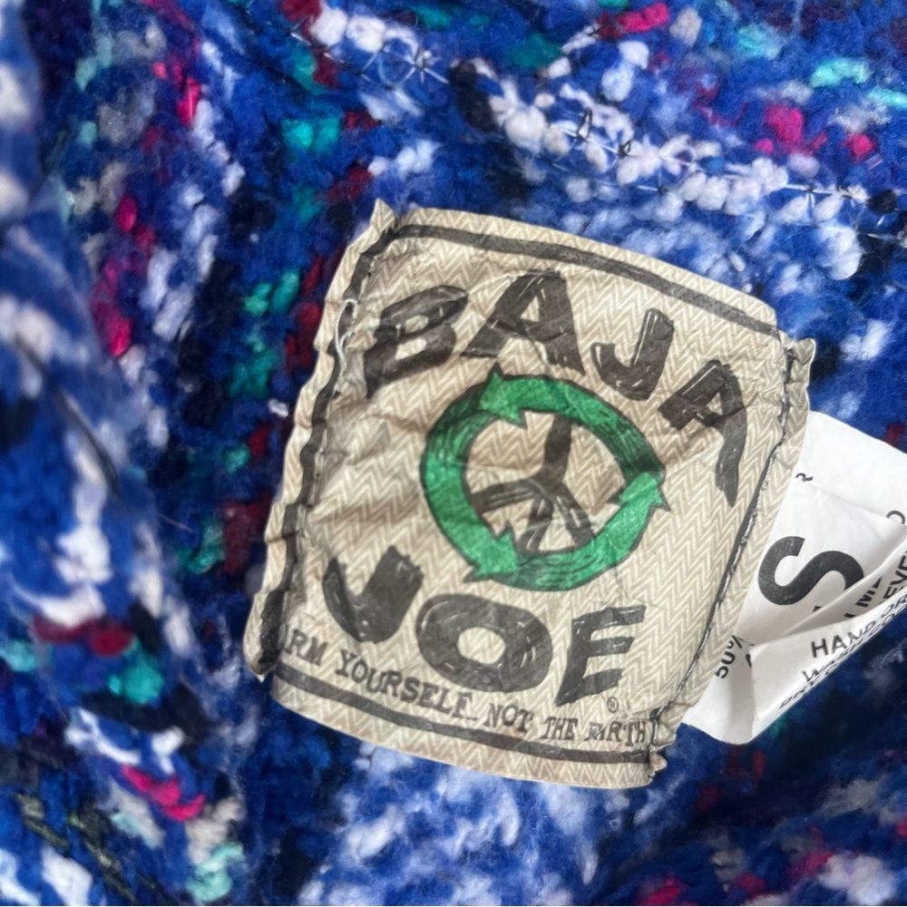 Baja Joe Mexican Hooded Poncho Beach  “Drug Rug” - Picture 8 of 10